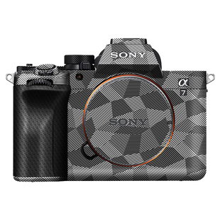 JJC 适用索尼A7M5机身贴膜sony a75碳纤维贴纸a7v相机贴纸3M材质贴皮保护套皮贴防刮微单配件