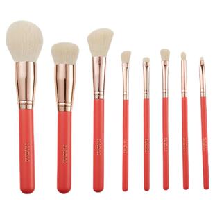 国色天香红牡丹化妆刷套装眼影刷修容刷粉底刷高光刷全套高端专业