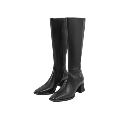 Vagabond高筒靴长靴方头粗跟