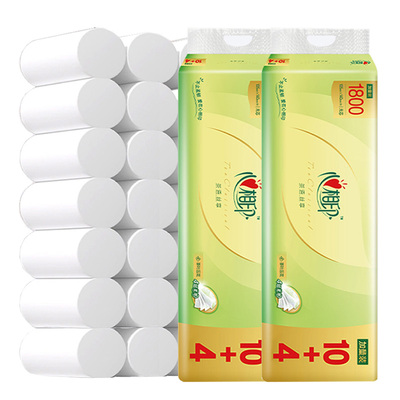 维达无芯卷纸2000克实芯家用厕纸手纸加厚4层卫生纸大卷擦手纸抽