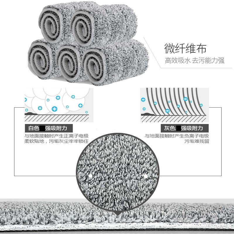 60cm拖把布条状替换布大号90布头平板家用80尘推粘贴式70排拖墩布