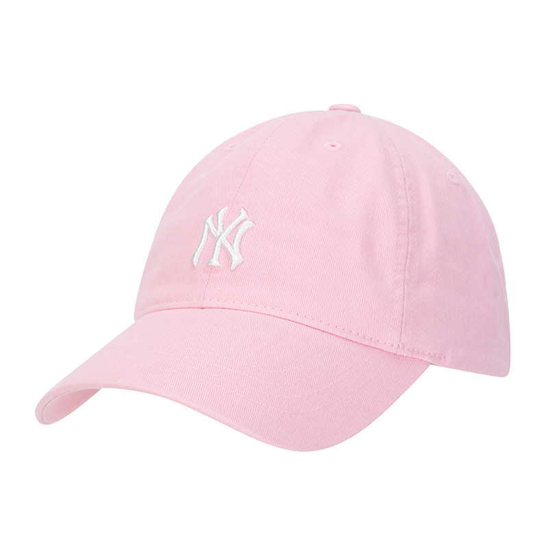 MLB正品粉色刺绣软顶棒球帽