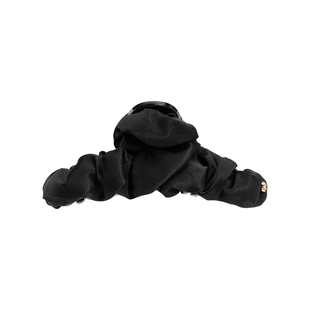 SHINE萱子饰品优雅气质真丝抓夹丝绸缎面鲨鱼夹生日礼物