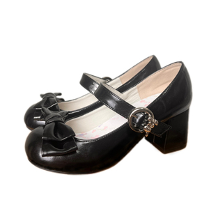 西柚高跟兔子松饼lolita鞋原创现货44大码防磨脚lo鞋洛丽塔单鞋女