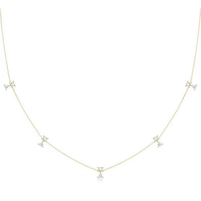 ahka蝴蝶结风筝耳线耳钉项链套装