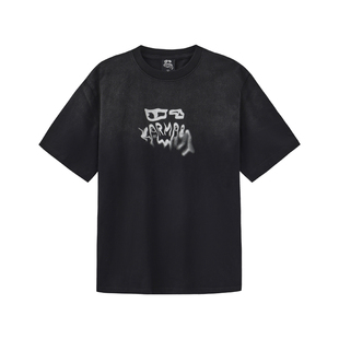 Karma8a Chalk Imprint法国镁粉晕染Logo印花攀岩Tee户外运动短袖