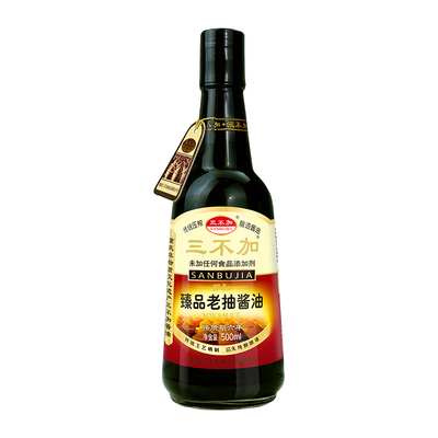 三不加老抽酱油无加糖无碘盐