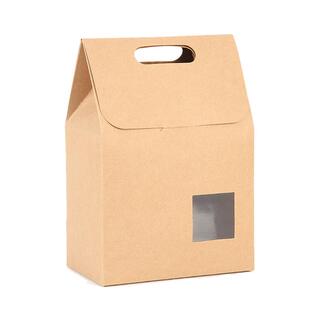 10个茶叶包装盒牛皮纸袋简易复古天然纸袋子铁观音手提袋厂家现货