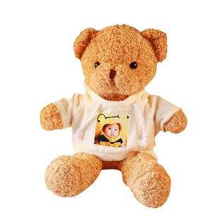 可爱熊毛绒玩具礼盒小熊公仔玩偶定制车标校徽企业logo生日礼物
