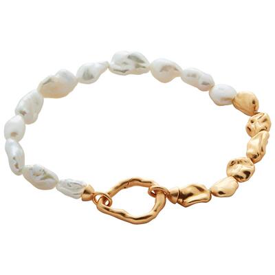 MonicaVinader异形珍珠手链联名