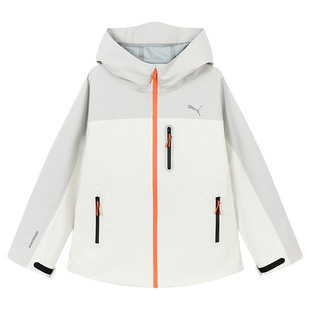 PUMA彪马童装2026春季新款男童女童连帽便服外套防风雨运动登山服