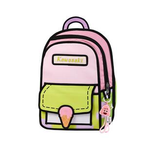 川崎海绵宝宝联名羽毛球包2D漫画风大容量运动双肩包学生书包正品