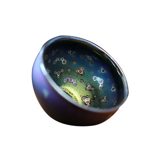 正品建阳建盏主人茶杯手工大号陶瓷功夫茶具原矿铁胎曜变天目茶盏