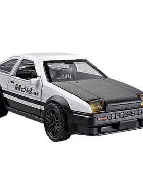藤原拓海 头文字D丰田AE86合金仿真车模男孩回力经典小汽车