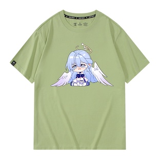 崩铁星穹铁道周边知更鸟新款纯棉短袖T恤夏季男女学生二次元衣服