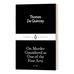英文原版 On Murder Considered as One of the Fine Arts 托马斯·德·昆西 论作为艺术的谋杀 英文版 进口英语原版书籍