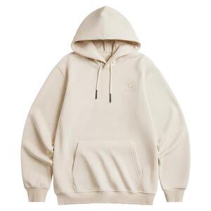 骆驼男装连帽加绒卫衣外套加厚户外通勤新款黑色短款上衣秋情侣款