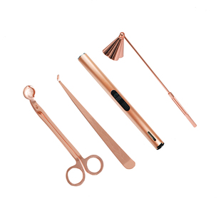 浪漫时光香薰蜡烛点火器灭烛钩灭烛器灭烛罩灭烛剪三件套工具套装