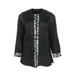 美丽客栈高端大码女装2026新款非遗青花苗绣外套胖mm宽松显瘦上衣