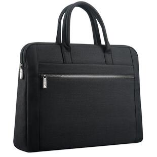 杰利公文包男款文件包手提袋政府文件袋电脑包办公男士手提包JL2213大号容量黑色防水通勤公务员商务会议定制