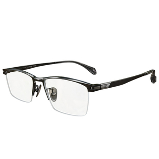 渡边美作近视眼镜男商务超轻纯钛原创设计手造防蓝光可配度数半框