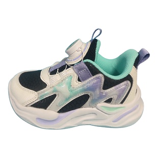 卡丁实体线下专柜非电商儿童26-30码皮面纽扣款春秋运动鞋跑步鞋