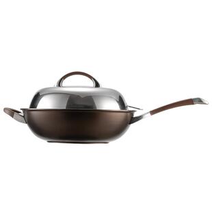 CIRCULON/圈圈锅炒锅不粘锅家用平底一体锅电陶电磁炉燃气灶适用