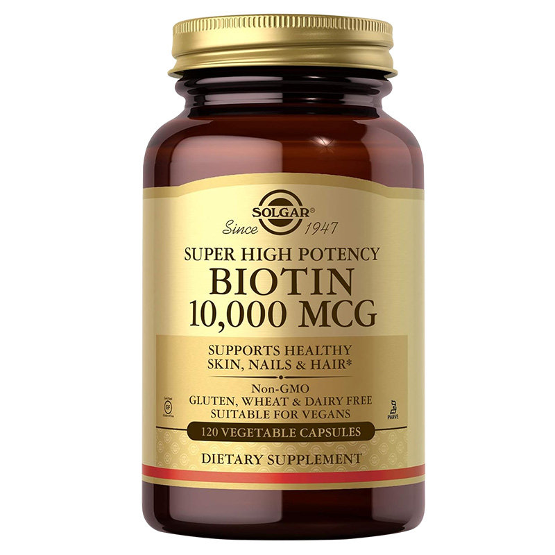 Solgar美国进口biotin生物素B族维生素B7生发护发防脱发掉毛养发