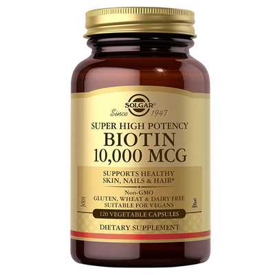 Solgar美国进口biotin生物素B族维生素B7生发护发防脱发掉毛养发