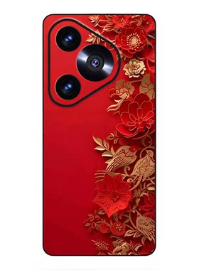适用华为手机壳浮雕中国风剪纸