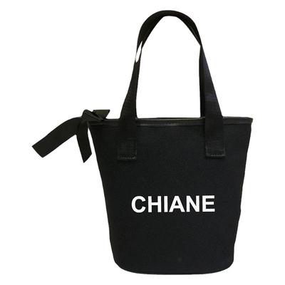 帆布单肩托特包休闲字母日系手提