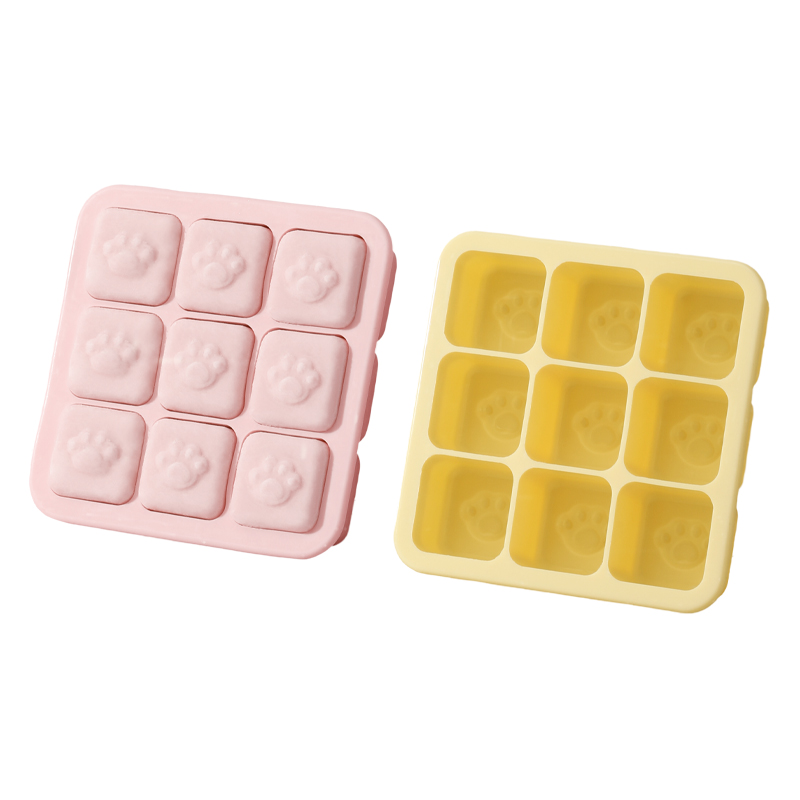 輔食冷凍格硅膠冰格模具嬰兒輔食分裝盒肉泥儲(chǔ)存密封寶寶輔食工具