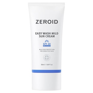 ZEROID/姿露得屏障防护安心洗护易洗温和防晒霜SPF30 PA++++ 50ml