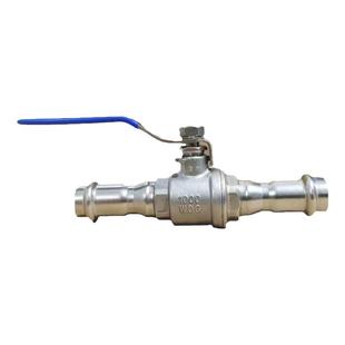 304不锈钢双卡压二片式球阀4分卡压两片式球阀6分1寸2寸大流量