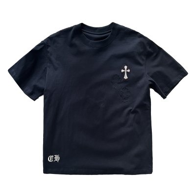 早春新款个性贴布设计潮流短袖