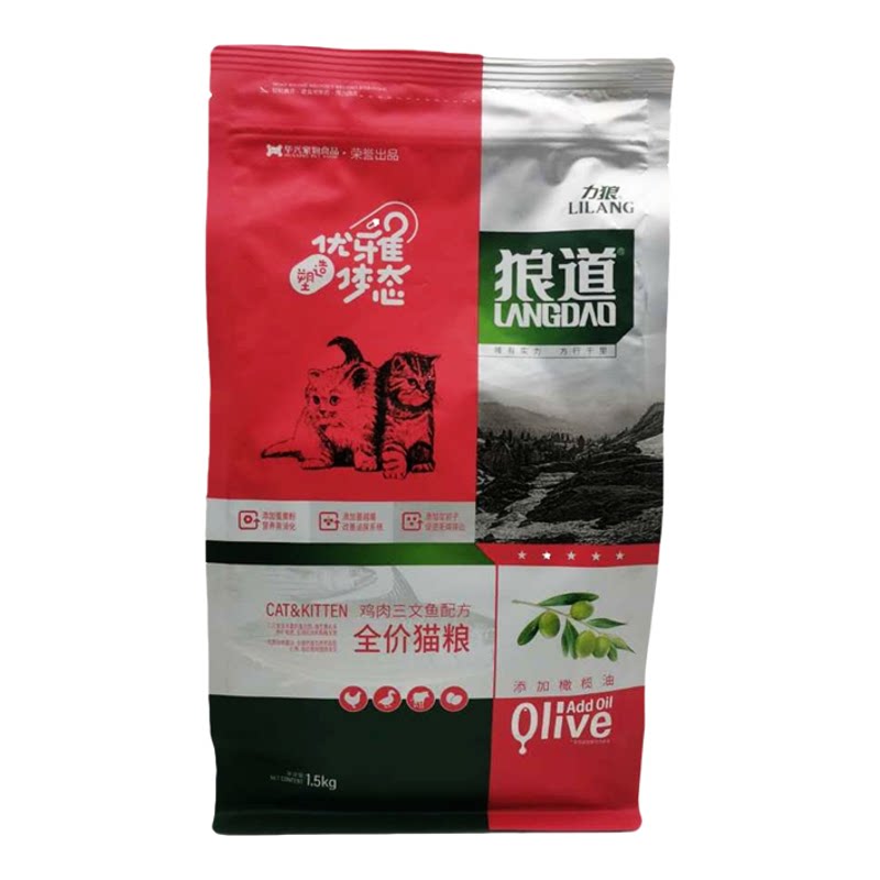 力狼猫粮1.5kg全阶段增肥发奶糕
