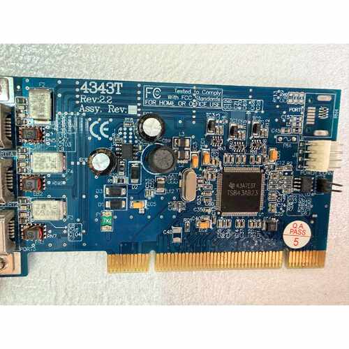 议价拆机PCI接口IEEE1394火线扩展卡，型号4343T，T