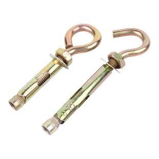 铁彩锌膨胀螺丝挂钩万能吊钩304不锈钢羊眼带圈拉爆吊环膨胀螺栓