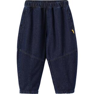 MQDmini男童牛仔裤儿童春春潮牌裤子小宝宝春装长裤女童休闲裤