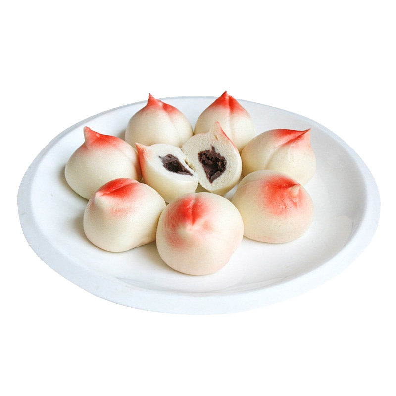 思念生日祝寿豆沙寿桃包