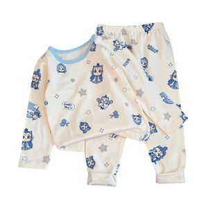 儿童睡衣哪吒敖丙男孩2025新款男女童纯棉家居服羊毛拉架秋衣套装