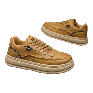 回力男鞋2026新款春季男士运动休闲鞋琥珀流光皮面防水工作板鞋男