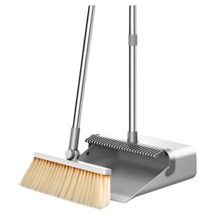 宝家洁可折叠扫把簸箕套装组合家用扫帚扫地神器不缠头发魔术刮水