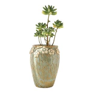 述息多肉花盆陶瓷粗陶简约花器绿植小高老桩花盆肉肉花盆特价包邮