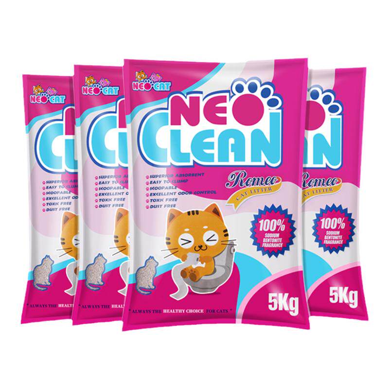 neo细猫砂 超强结团除臭强力凝结5㎏一包矿石膨润土替代翡翠石