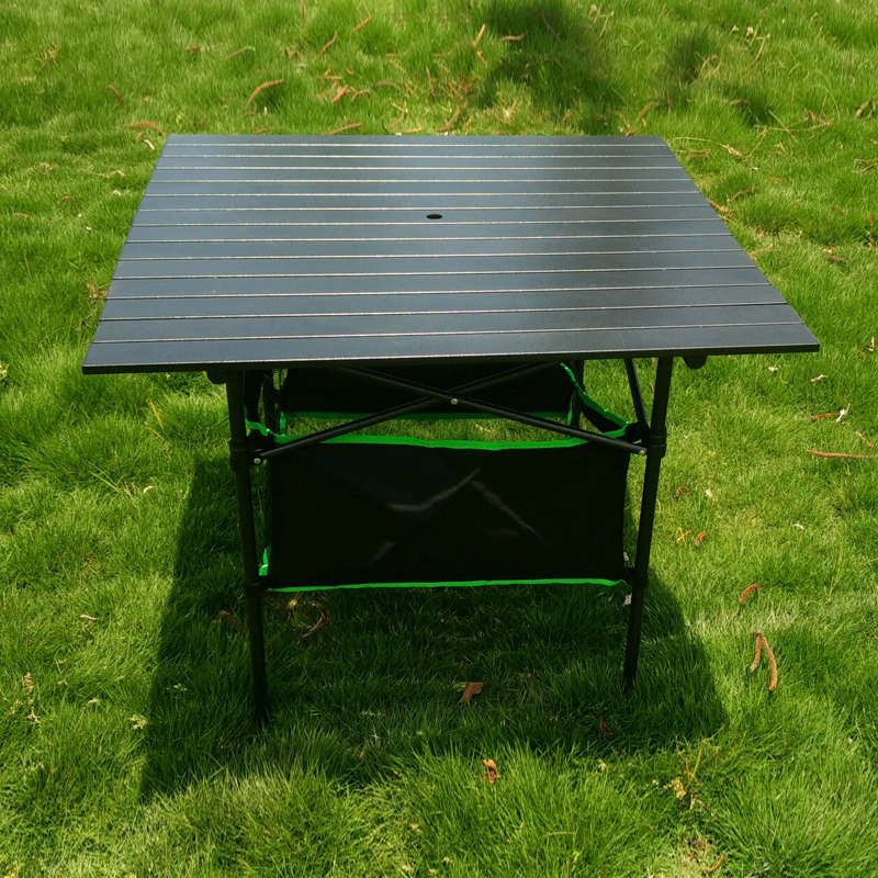 便携式可自由调节升降桌户外折叠桌椅摆摊简易露营四方形天地桌子