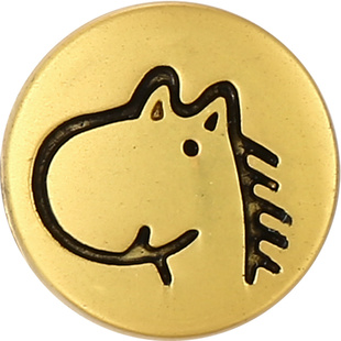 十二生肖转运珠手链串珠diy配饰 本命年生肖龙古法金隔珠手绳配件