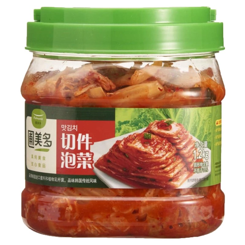 韩国切件泡菜圃美多进口罐装下饭