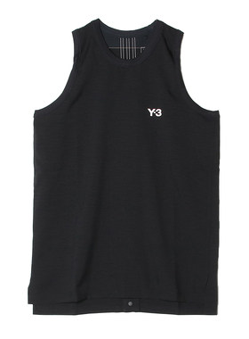 Y3Y-3男士潮牌宽松背心无袖T恤