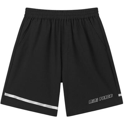 MINIPEACE太平鸟童装男童运动裤子夏季儿童短裤透气洞洞布五分裤